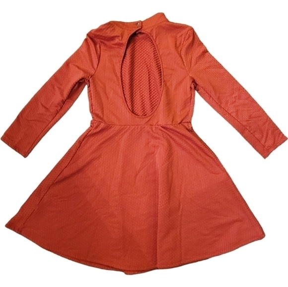 Free People Flirt and Flare Retro Organe Dress Size Medium - Picture 3 of 5